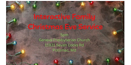 Family Christmas Eve Service
