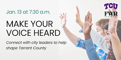 Make Your Voice Heard: Help Shape Tarrant County