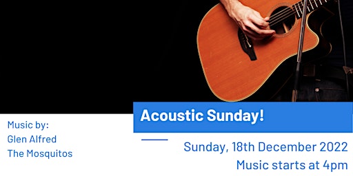 Live Music: Acoustic Sunday!