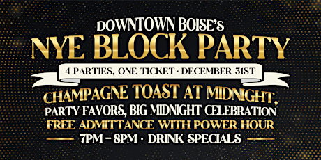 Downtown Boise's New Year's Eve Block Party