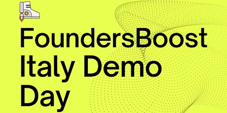 FoundersBoost Fall 2022 Italy Demo Day -- December 5, 2022