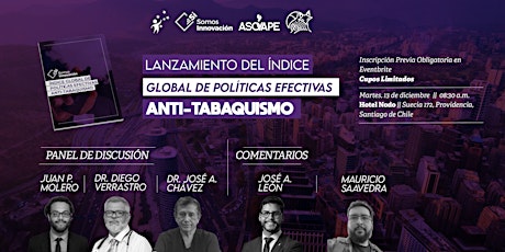 Imagen principal de Presentación del «Índice Global de Políticas Efectivas Anti-Tabaquismo»