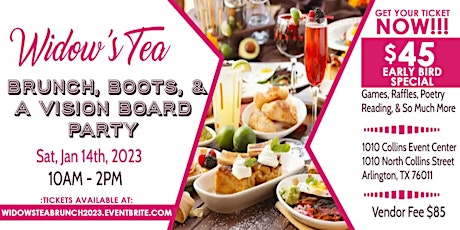 2023 - A Widows Tea Event: Brunch, Boots, & A Vision Board Party