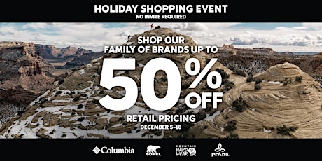 Holiday Shopping Event at Columbia Sportswear Employee Store