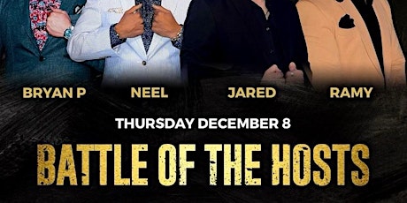 Battle of the Hosts @ Noto Philly December 8 - Free B4 11 w/ RSVP