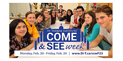 COME & SEE Week — Experience student life at St. Therese Institute