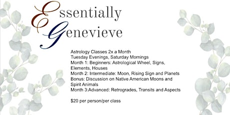 Astrology with Genevieve - Intermediate Class