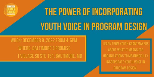 The Power of Incorporating Youth Voice in Program Design