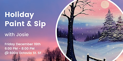 Holiday Paint & Sip - 12/16