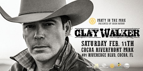 CLAY WALKER "Party in The Park" - Cocoa