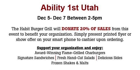 Ability 1st Utah & The Habit Burger Grill