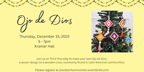 Third Thursday: Make your own Ojo de Dios