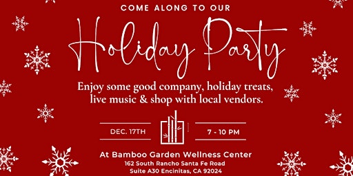 Holiday Party at Holistic Wellness Center