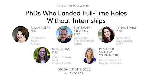 PhDs Who Landed Industry Roles Without Internships: Panel Discussion