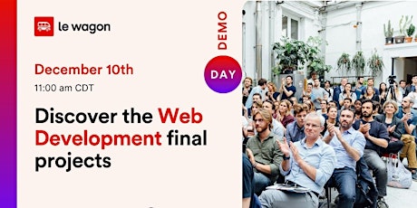 Le Wagon Demo Day - Web Development Final Projects (Online)