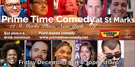 Prime Time Comedy at St Marks Comedy Club 12/9