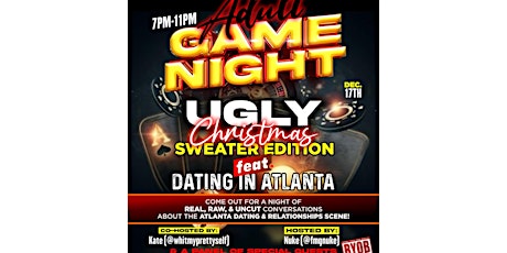 Official Adult Game Night :Presents Dating In Atlanta Christmas Edition