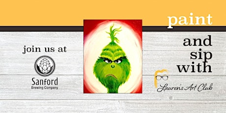 Sanford Brewing Company - DIY Paint & Sip - Grinch Painting