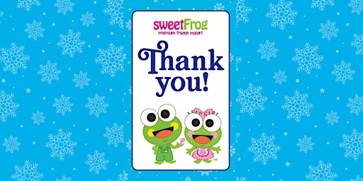 Free Thank You Card Craft at sweetFrog Catonsville