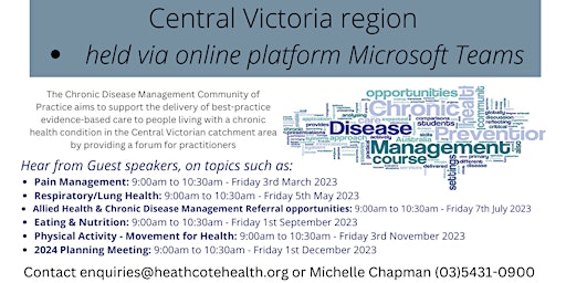 Central Victorian Chronic Disease Management Community of Practice_2023