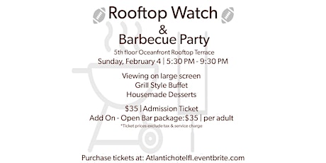 Rooftop Watch & Barbecue Party primary image