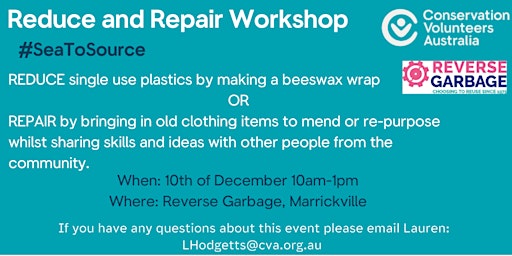 Reduce and Repair Workshop with Reverse Garbage