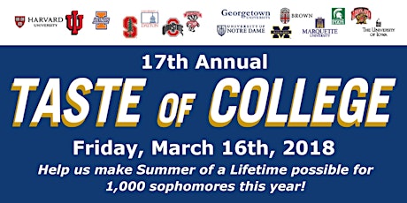17th Taste of College March Madness supporting Summer of a Lifetime primary image
