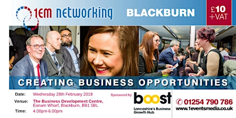 1EM Networking Event - Blackburn (28th Feb 18) primary image