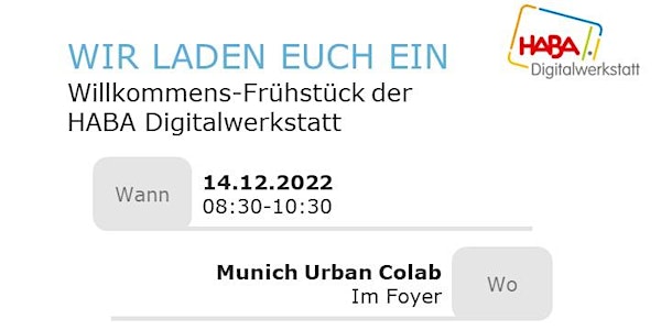 Willkommensfrühstück der HABA Digitalwerkstatt