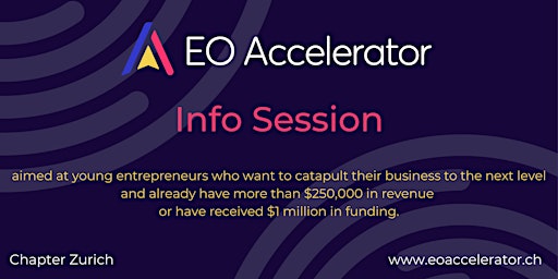 Hauptbild für EO Accelerator Info Session