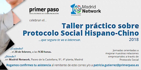 Imagen principal de Taller Práctico sobre Protocolo Social Hispano-Chino