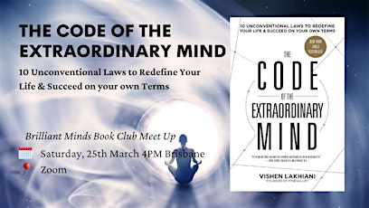 Imagem principal do evento The Code of the Extraordinary Mind - Book Club Meetup