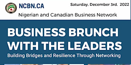 Imagen principal de NCBN BUSINESS BRUNCH WITH THE LEADERS | DECEMBER E