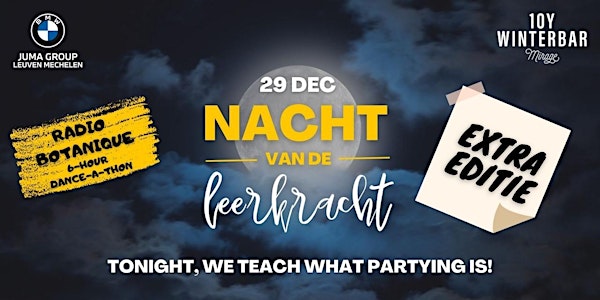 Winterbar Mirage Mechelen: Nacht van de Leerkracht - Extra editie