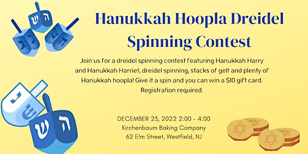 Hanukkah Hoopla Dreidel  Spinning Contest