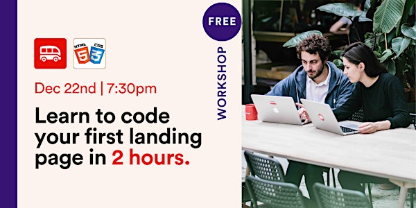 Online workshop: Code your  landing page in 2 hours with HTML and CSS