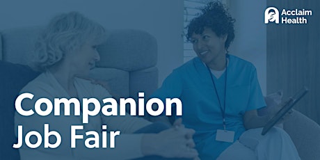 Virtual Job Fair for Companions primary image