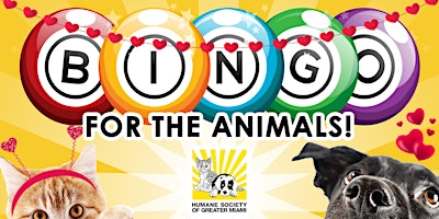 Virtual Bingo for the Animals - Furry Valentine Edition