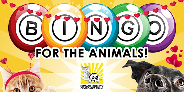 Virtual Bingo for the Animals - Furry Valentine Edition