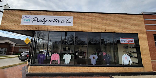 20% Off Select Items - Party with a Tee  - NEW Brick and Mortar!