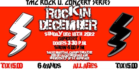 ROCK U Concert Event: ROCKIN DECEMBER CONCERT 1