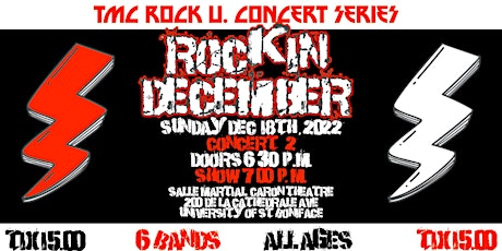 ROCK U Concert Event: ROCKIN DECEMBER CONCERT 2