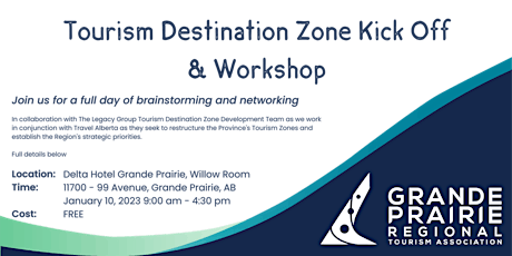 Tourism Destination Zone Kick Off & Workshop