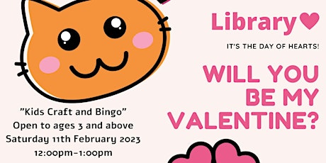 Valentine's Day Kids Craft and Bingo