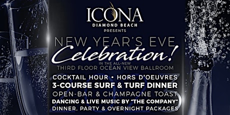 New Year's Eve Dinner & Party in Diamond Beach: Celebrate NYE at The Shore!