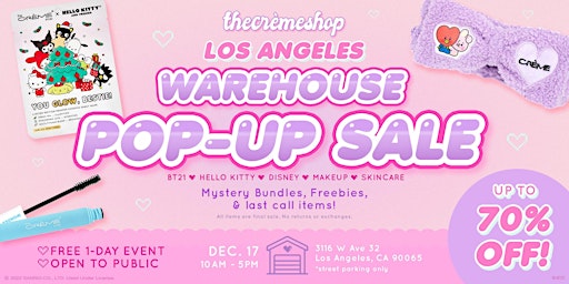 Warehouse Pop-Up Sale 