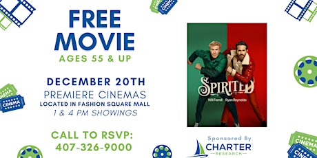 FREE MOVIE: 55 & Up - "Spirited" at Premiere Cinema
