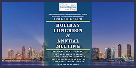 FODSD - 2022 Holiday Luncheon & Annual Meeting
