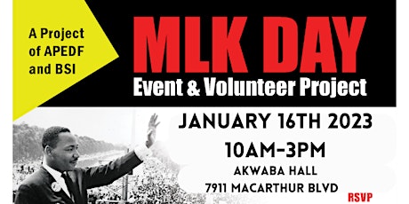 Uhuru MLK Day Event & Volunteer Project