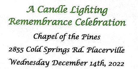 Candle Lighting Remembrance Celebration
